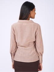 THE POWER COLLARED TOP