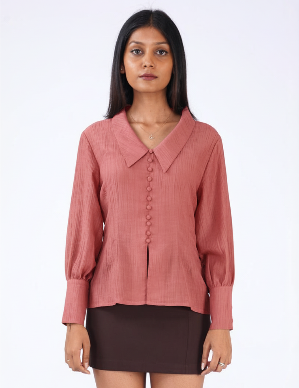THE POWER COLLARED TOP