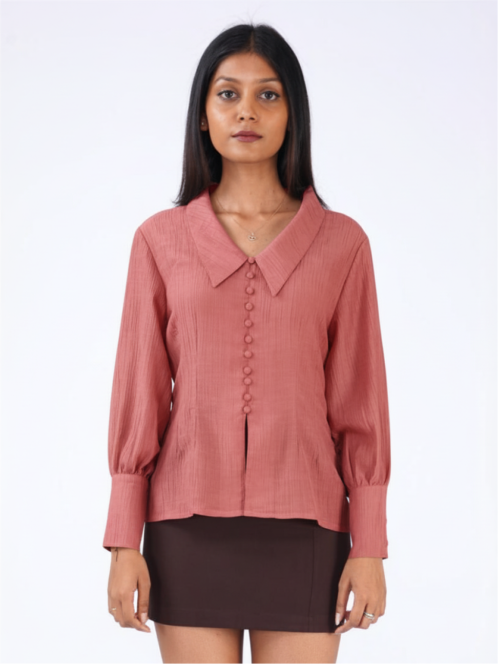 THE POWER COLLARED TOP