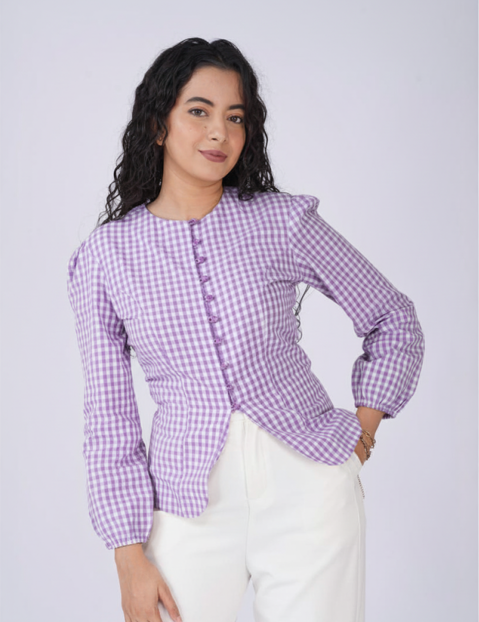 THE GINGHAM TOP