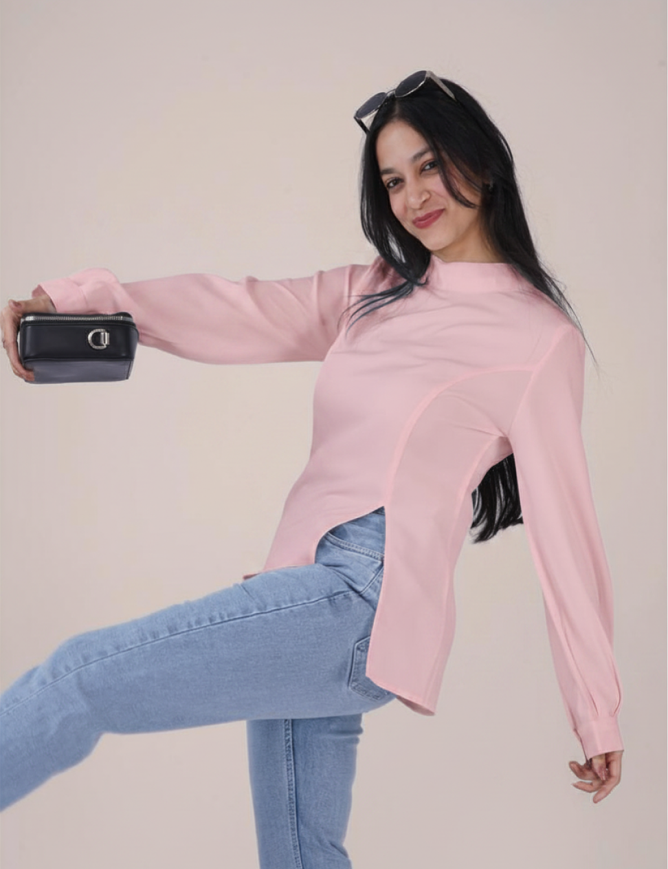THE GRACE SLIT TOP