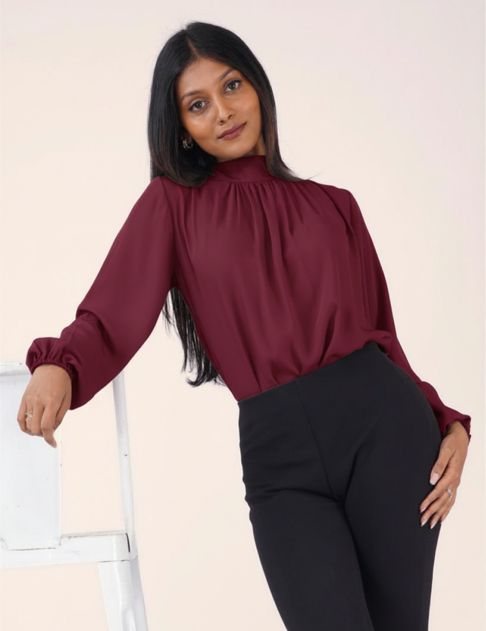 THE CELESTE GATHERED TOP