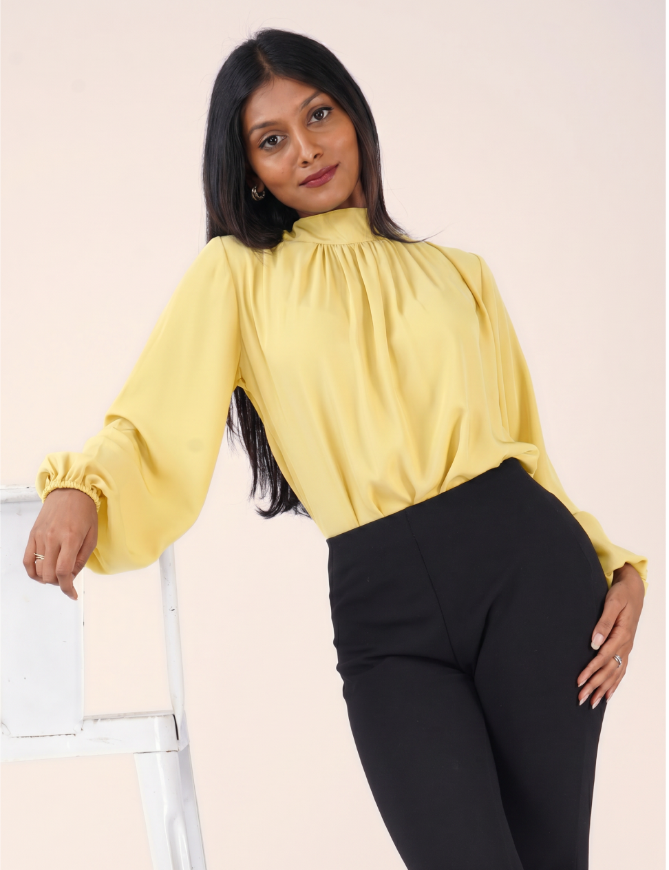 THE CELESTE GATHERED TOP
