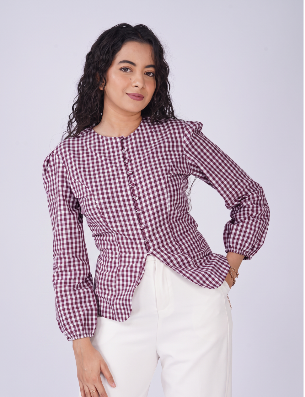 THE GINGHAM TOP